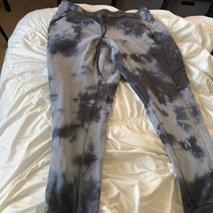 Blue tie dye sweats